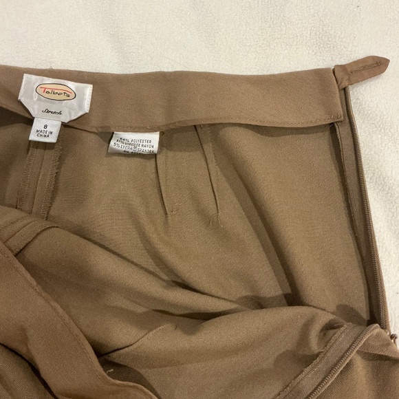 Talbots brown pants side zipper size 8 - Picture 6 of 7